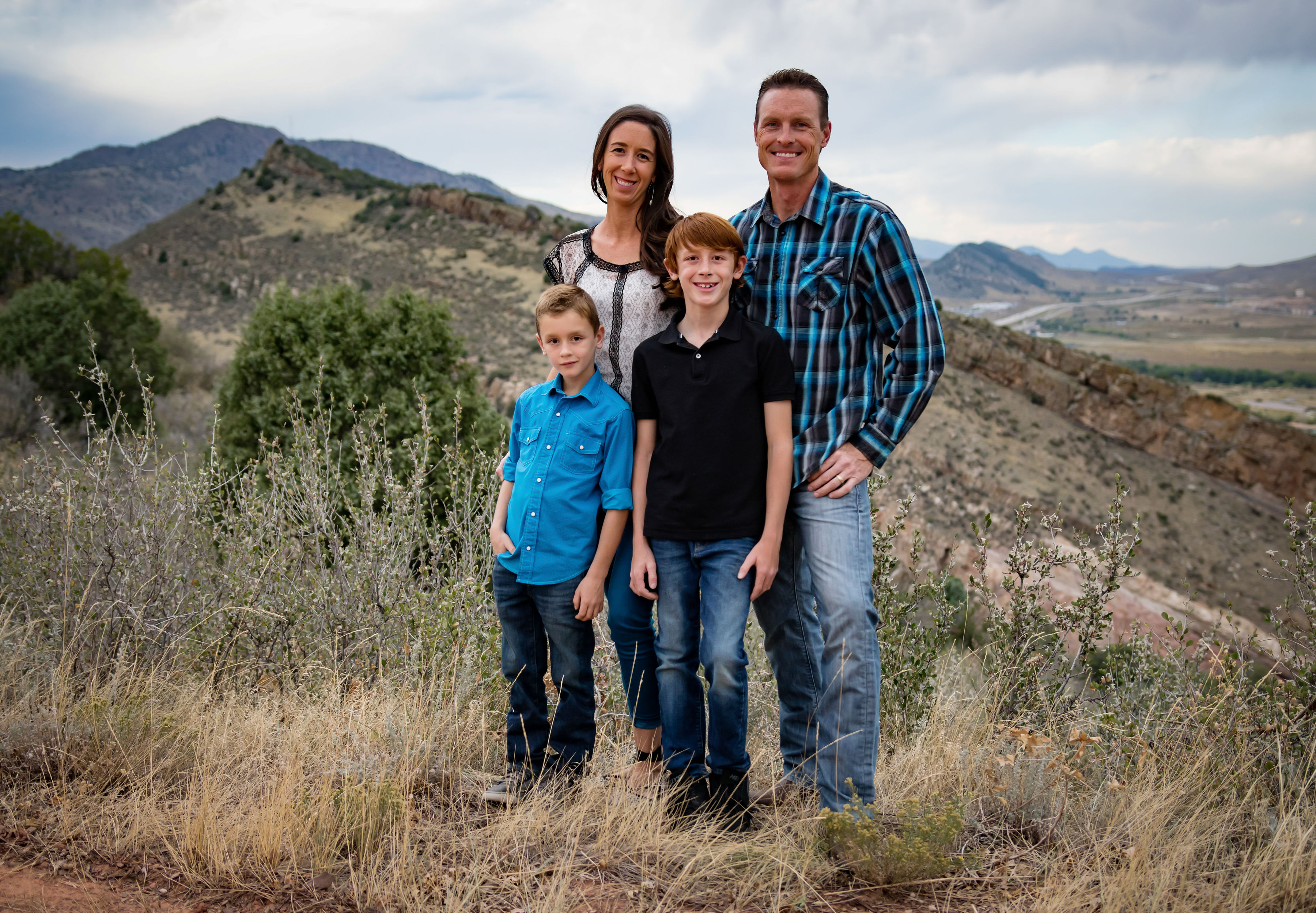 Adam Rahberg and family in Colorado
